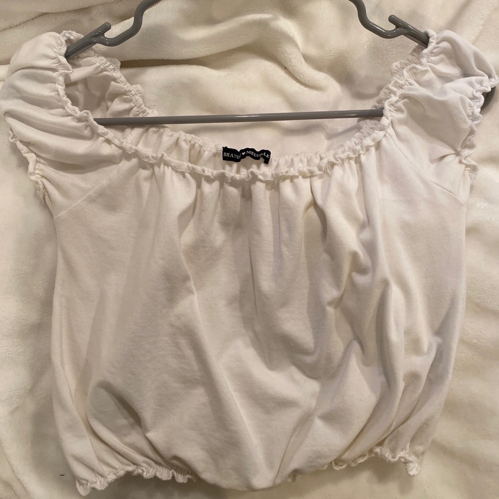 White Brandy Melville crop top